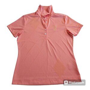 Nike Golf FIT Dry Peach Polo TPC Embroidered | 100% Polyester Short Sleeve Shirt